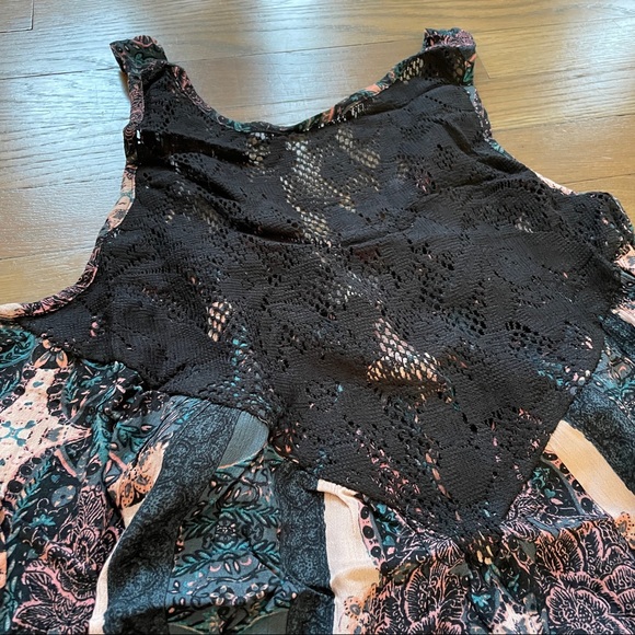 NWT Free People Count Me In Trapeze S Dress BLACK - Picture 8 of 10